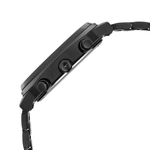 Image of Fastrack Kronos 3 with Blue Dial Black Stainless Steel Strap Watch for Men - 3335NM01
