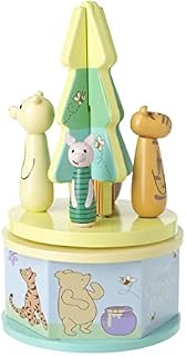 Classic Winnie The Pooh & Friends Carousel Music Box for Girls, Boys, Disney Wooden Toys - Early Development & Activity Toys, Musical Toys - Official Licensed Winnie The Pooh Gifts by Orange Tree Toys