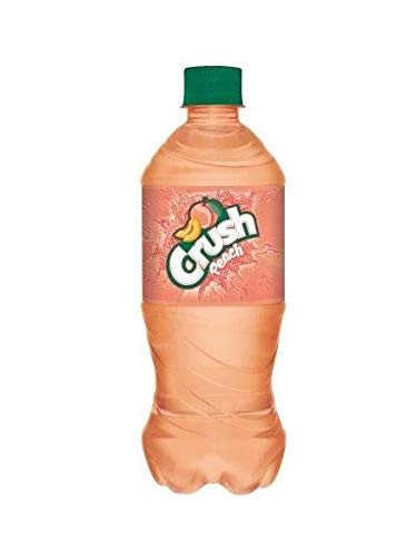 Crush Peach Soda 20oz Bottles, Pack of 10 (Total of 200 FL OZ)