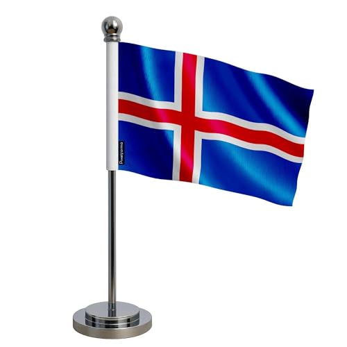 Drapeau bureau Islande pour décoration de table et conférence internationale