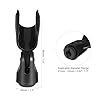 sourcing map Microphone Holder O.D 21mm - 33mm Plastic Interface Mic Holder Clip with 3/8 Plastic Adapter for Small Mic Black 4 Pcs #1