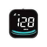 Velocímetro GPS Digital HUD Universal pantalla frontal de coche con velocidad MPH/dirección de brújula/sistema de alarma de velocidad ver para todos los vehículos