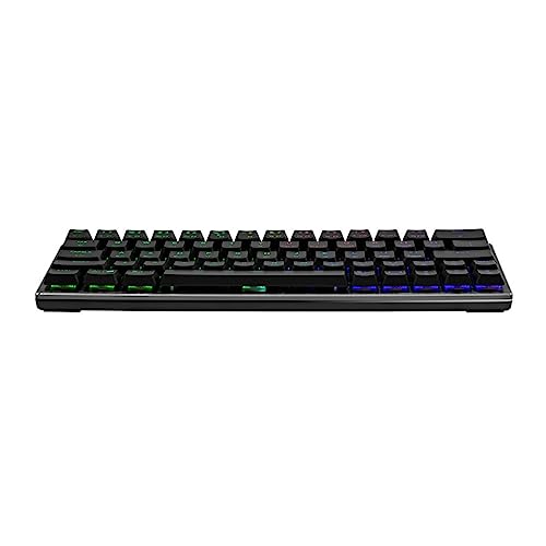 Image of Cooler Master SK620 60% Gunmetal Mechanical Keyboard with Low Profile Red Switches, New and Improved Keycaps, and Brushed Aluminum Design | 60% Wired Rgb Keyboard, Low-Profile Red Switches, Brushed Aluminum Top, Ergonomic Keycaps, USB-C Removable Braided Cable