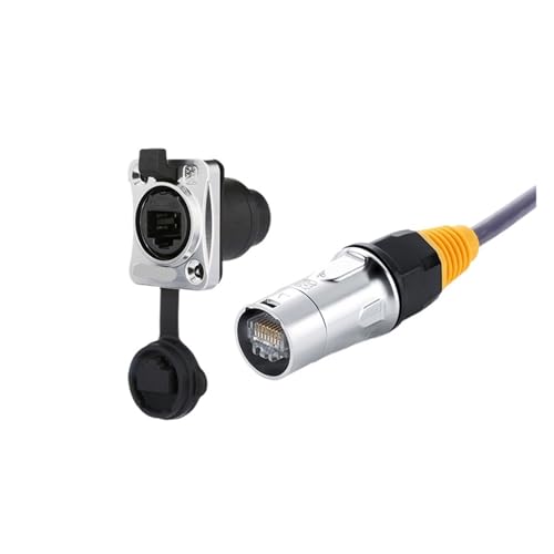 Connecteur RJ45 IP67 traversant prise femelle Ethernet blindée