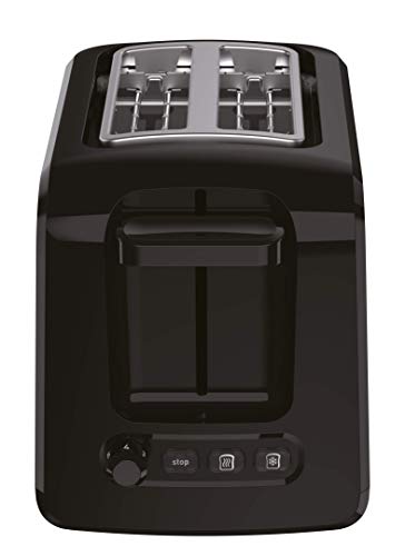 Tefal Express TT410D Toaster, 2 Scheiben, 850 W, Edelstahl/Schwarz – Extra breite Schlitze (160 mm), 7 Bräunungsstufen, Auftau- & Aufwärmfunktion 3
