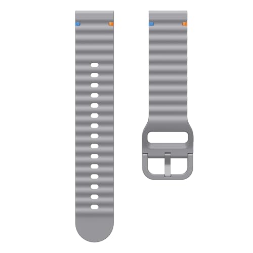 Image of YODI 22mm New Metal Buckle Original Colourful Stiching Points Silicone Strap Band Compatible with Amazfit GTR 2, GTR 2e, GTR 47MM / Noise Fit Endure, Fit Evolve, Fit Active Smartwatch Bands