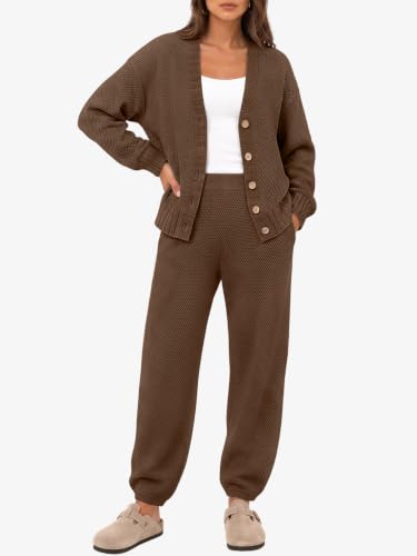 Image of LILLUSORY Women 2 Piece Sweater Matching Lounge Sets 2026 Fall Outfit