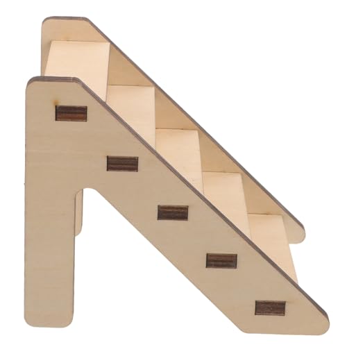 Levemolo Sturdy Wooden Hamster Toys Small Pet Ladder Pet Activity Center Chinchilla Ladder