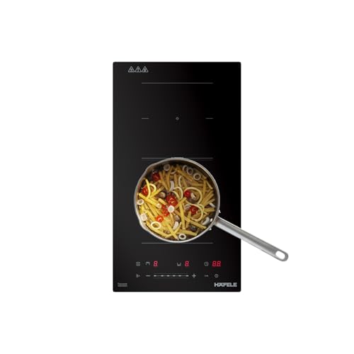 Image of Hafele Nero 30cm Built-in Induction Hob | 3500W | Flex Zones | Slider Touch Control | Power Boost | 2 Zones