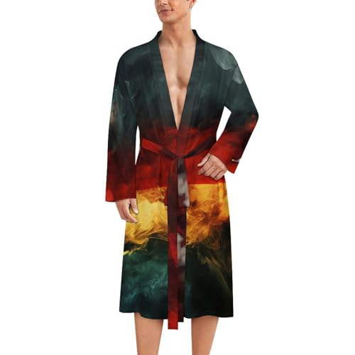 Bata de baño ligera para hombre de manga larga suave ropa de dormir diseño alemán