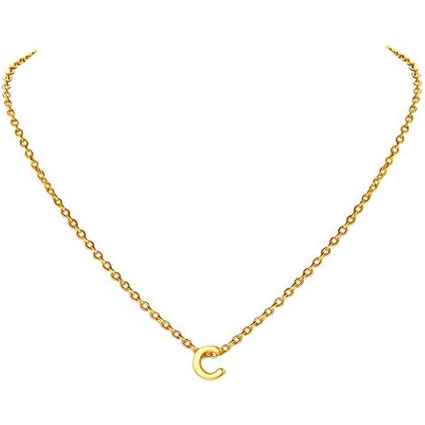 C Collar Alfabeto de Letra Inicial Cadenas Antialérgicas Cover