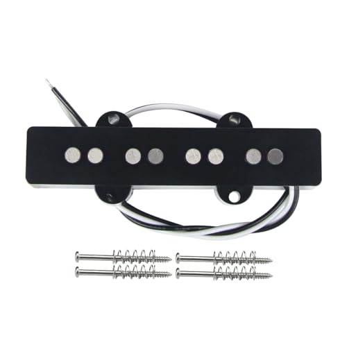FLEOR Open Style Alnico 5 JB Bass Pickup JB Bass Neck Pickup for 4 String JB Bass Style or Similar Bass Guitar - Image 2
