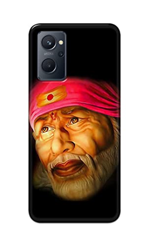 Image of PRINTFIDAA Sai Baba Lord Shiridi Great God Hinduism Religious Hard Back Cover for Realme 9i Back Cover -(P6) KAT1002