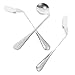4 Sets Elbow Fork Spoon Auxiliary Spoon Angled Spoon Tableware Angled Eating Spoon Angled Spoon Metal Aid Spoon Patients Angled Spoon Angled Feeding Fork Angled Spoon Utensil