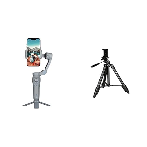 Rollei Steady Butler Mobil 3 SE, Kleiner & Smartphone Stativ Traveler - Flexibles und leichtes mit integrierter Halterung für Bluetooth Fernbedienung und Smartphone Halterung