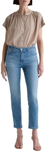 AG Womens Mari Mid Rise Slim Straight Crop Jean2