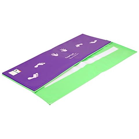 Tumbl Trak Cartwheel Beam Mat, Purple and Lime Green, 2ft x 6ft Cover
