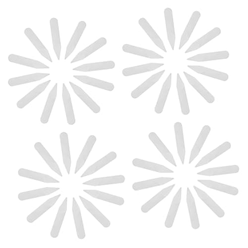 Beavorty 200Pcs Transparent Pet Collar Stays for Men Durable Shirt Collar and Inserts for Shape Retention