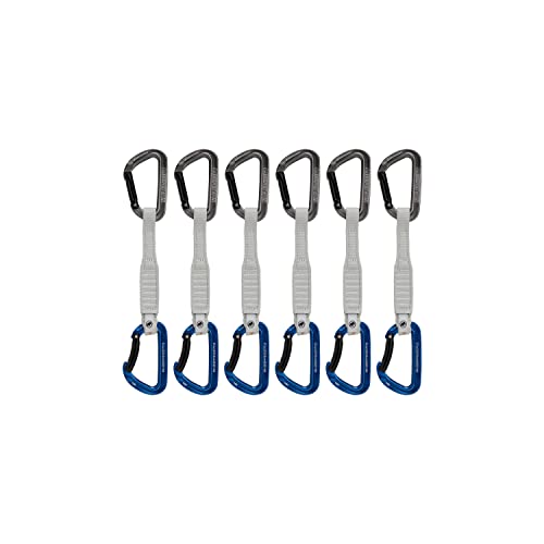 Mammut Workhorse Keylock 6-Pack Quickdraws - Grey/Blue 17cm
