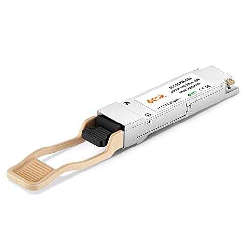 Image of 6COMGIGA 100GBASE-SR4 QSFP28 850nm 100m DDM MMF Transceiver, 100 Gigabit QSFP28 MPO Multi-Mode Module Compatible with Cisco QSFP-100G-SR4-S