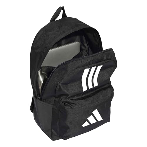 Miniatura 4 de adidas Unisex adulto Classic Three Stripes Back To School Backpack, Black/White, One Size
