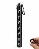 YIPFEN Portapillole Settimanale 1 Pz Nero 7 Scomparti Alluminio Chiusura Ermetica - Organizer Affidabile per Terapia Quotidiana e Viaggi Sicuri