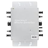 BHDK Solar Grid Tie Inverter, 1600W IP65 Wasserdicht Automatische Identifizierung Wechselspannung Hochgenauer Mikro-Wechselrichter, WiFi Solar Photovoltaic Power System aus Aluminiumlegierung