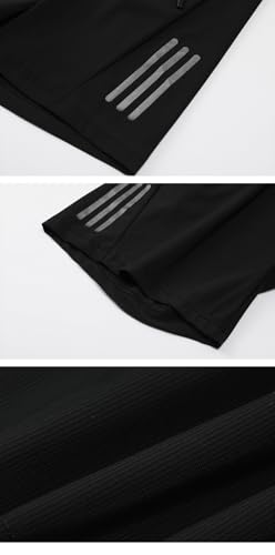 Men's Lightweight Anti-Lost Zippered Pocket Shorts,Drawstring Waist,Breathable Summer Casual Outdoor Gym Athletic Shorts4