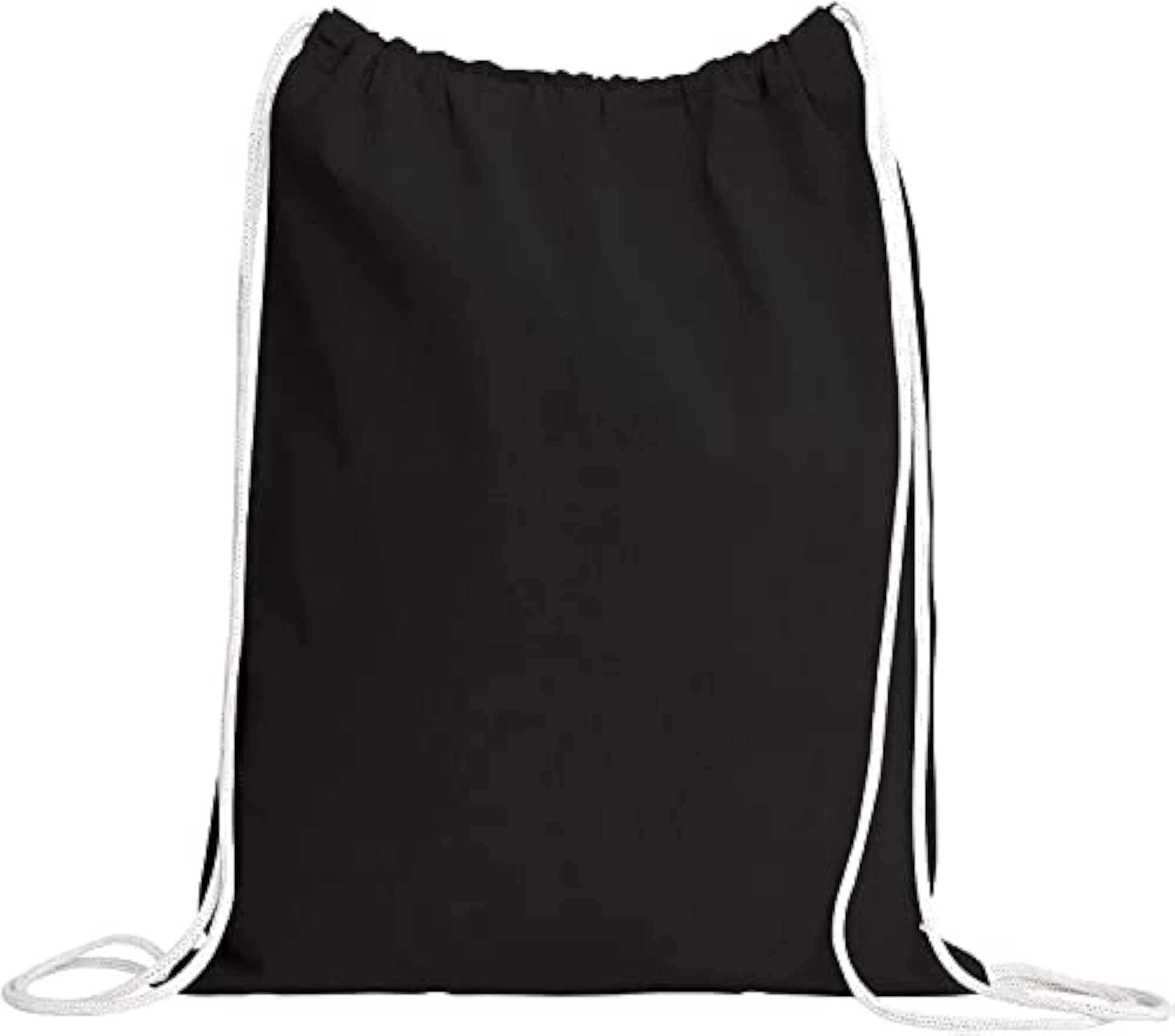 50 Pack Durable Cotton Canvas Drawstring Backpack Bags