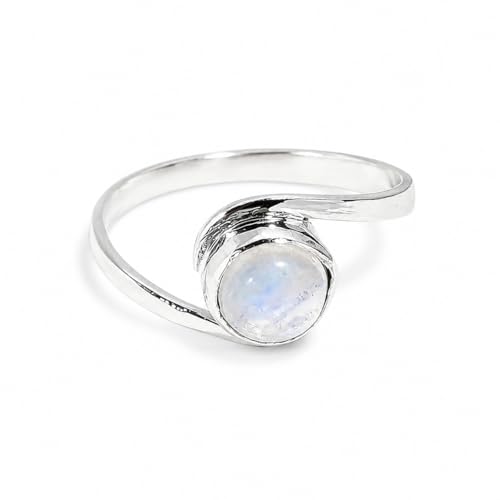 Bague ronde arc-en-ciel argent 925 cadeau idéal pour un anniversaire