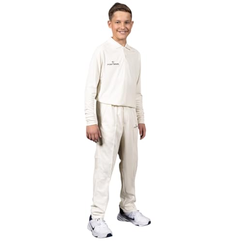 FORTRESS Junior Cricket Shirts [Boys & Girls] (Long Sleeve, 9-10 Years)