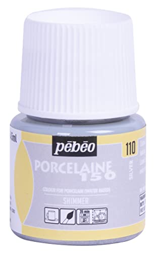 Pebeo Porcelaine 150 - Pintura de cerámica a base de agua para porcelana, suministros de arte de...