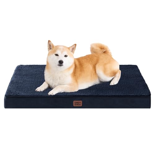 Image of EHEYCIGA Orthopedic Dog Bed Large with Removable Washable Cover, 36IN Navy