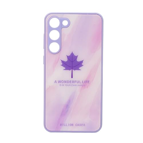 MILLION CASES® Back Cover Case for Samsung Galaxy S23 Soft Flexible TPU Shockproof Protective Watercolor Mapple Leaf Glass Case(Purple) (B0CNXC4813) Amazon Price History, Amazon Price Tracker
