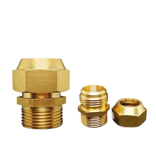 Conector de latón abocardado de 1/8 para solucionar fugas de agua 4