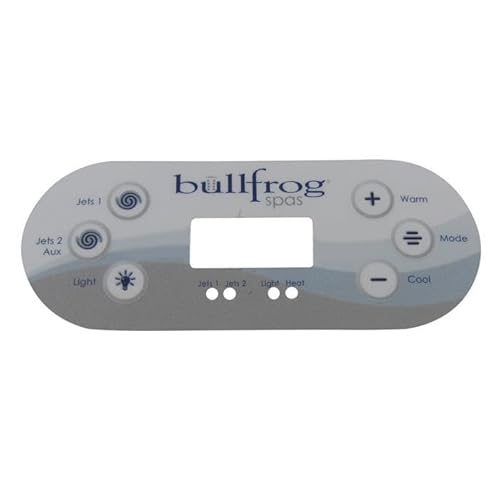 Bullfrog Spas 65-1795 2009 Plus Control Panel Pad Classic Overlay for VL600S