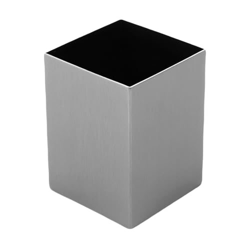 Asixxsix Porte-stylo en Métal pour Bureau, Porte-crayon carré en Acier Inoxydable, Organisateur de Rangement pour Pinceaux de Maquillage, Organisateur de Bureau pour, école, Maison