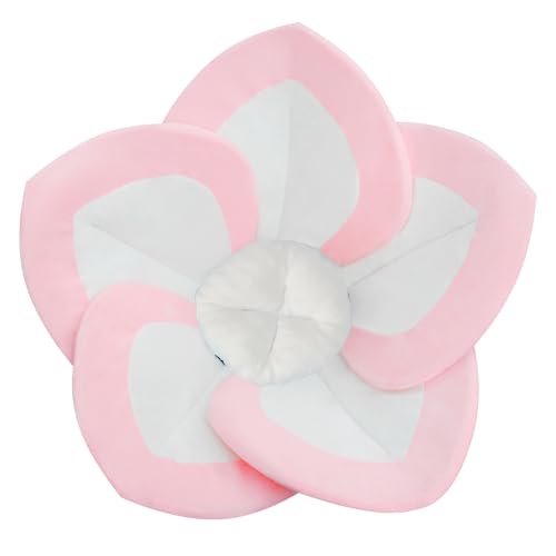 Image of Baby Bath - Flower Baby Bath Pad Infant Bathtub Mat for Bathtub Tub Sink(White Pink)