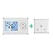 Price comparison product image TMXKOOK Smart Wi-Fi Thermostat with RF Receiver, APP and Voice Control, Compatible with Alexa and Google Assistant for Gas Boiler Heating - Wall-Mounted or Tabletop Style