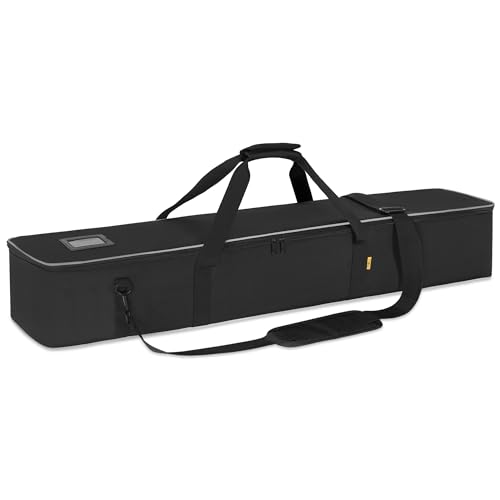 Image of Multifunctional Tripod Bag 40 X 7 X 7 Inches / 101.5 X 18 X 18 cm Heavy Duty Tripod Carrying Case with Handle for Lights, Speakers, Cameras, Booms, Microphone Stands, Black