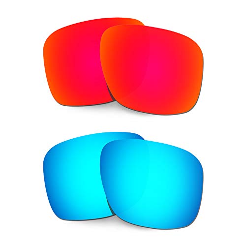 Lentille pour Oakley Holbrook XL OO9417 de rechange rouge et bleu pour lunettes de soleil