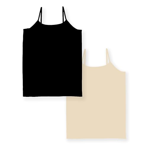 Image of Malibu Sugar Womens Camisole Tank Tops - Seamless Fitted Spaghetti Strap Cami Stretch Basic Womens Camisole for Layering XS-M