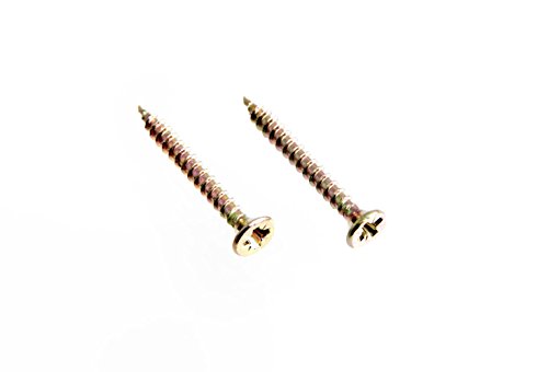 Vis pour panneau à puce 3,5x30 mm en zinc jaune pour bricolage - Lot de 1000