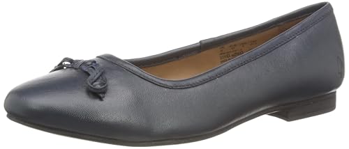 Hush Puppies Women's Closed Toe Ballet Flats, Navy, 7