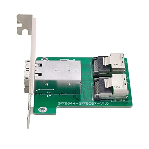 Adaptador Mini SAS 2 SFF-8644 a SFF-8087 Chenyang convertidor de servidor con soporte 7