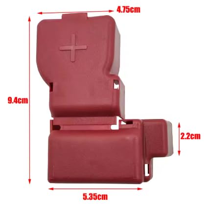 1 unidad de cubierta positiva para terminal de batería y tapas para fusibles para Nissan Altima, Juke, Rogue, Sentra, Versa y Note (2007-2019), modelos 2434579912 y 243457992A miniatura 4