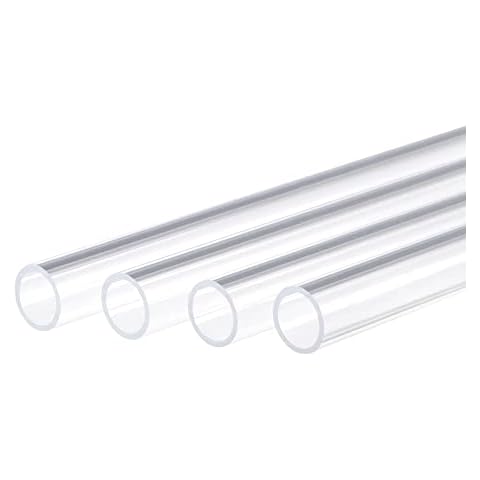 Tubo acrílico transparente 10mm 500mm 4uds Cover