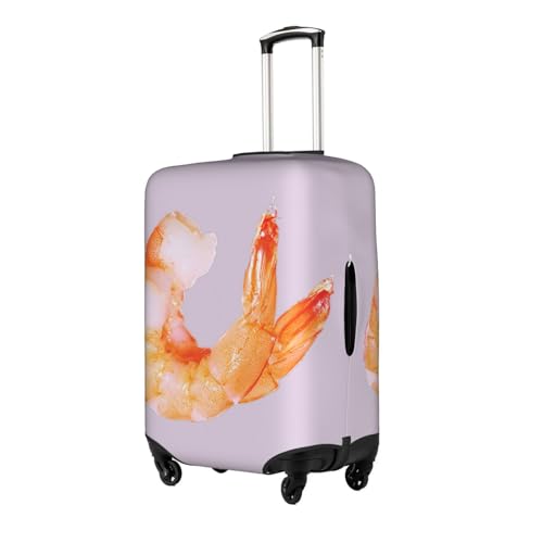 glutton shrimps Print Unique Travel Luggage Cover Washable Anti Scratch Suitcase Protector for Vacation2