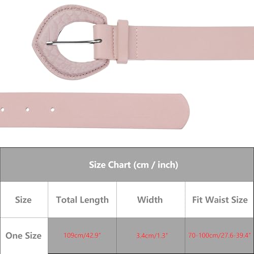 Women's Wide Belt Solid Color Retro Fashion Snake Pattern Buckle Decorative Belts for Dresses4