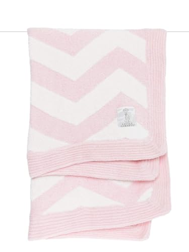 Image of Little Giraffe Dolce Chevron Blanket 29 inch x 35 inch, Pink